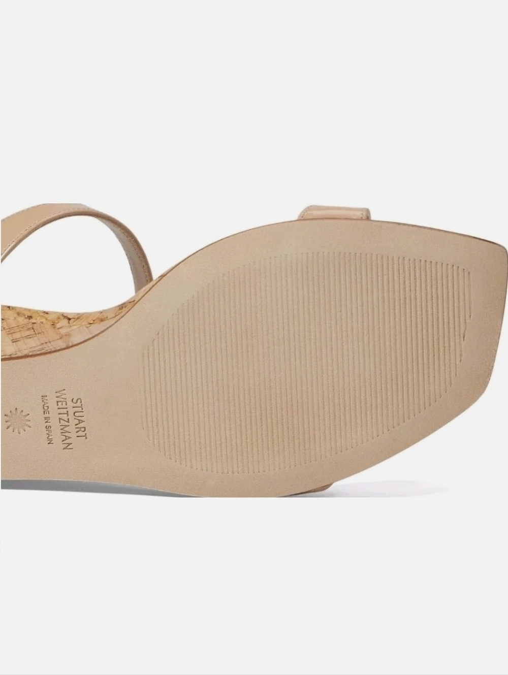 STUART WEITZMAN Womens Beige Cork Double Band Aleena Wedge Sandal 7 B MSRP $395 - Picture 10 of 16